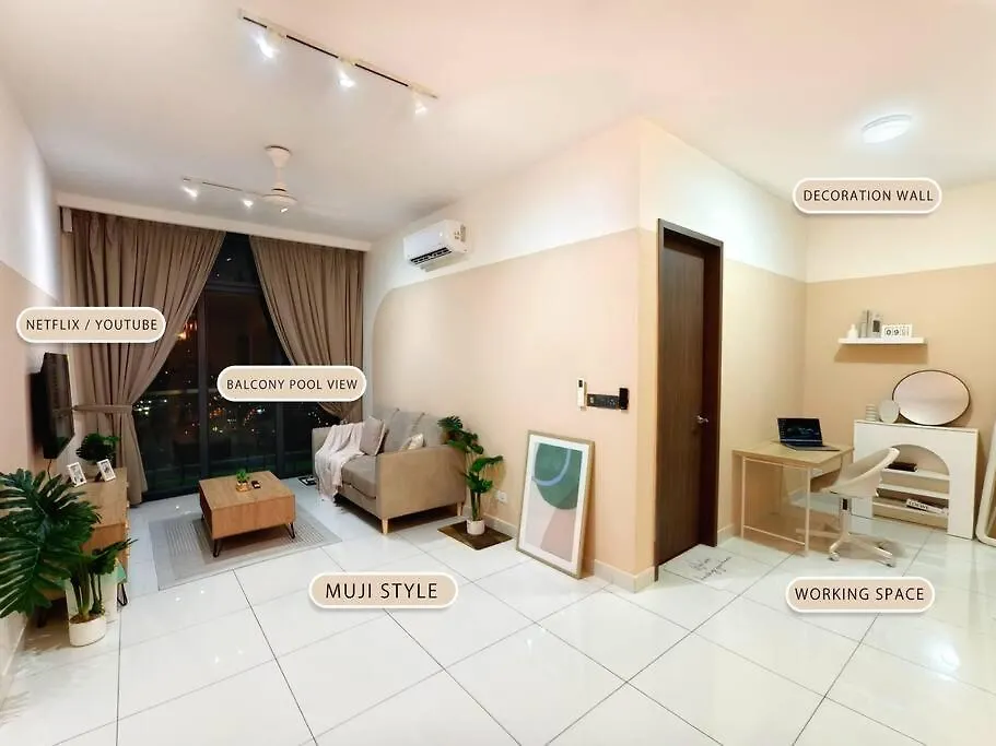 Green Haven-Permas Masai Ciq-1 Bedroom Brand New Muji Johor Bahru